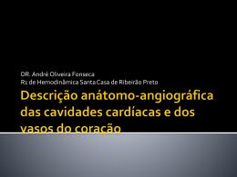 Descrição anátomo-angiográfica das cavidades cardíacas e dos