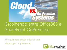 Escolhendo entre Office365 e SharePoint OnPremisse