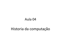 Historia da Computação.