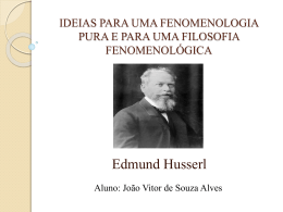 A fenomenologia de Edmund Husserl