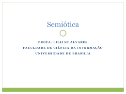 Semiótica - Prof. Alberto J. Alvares
