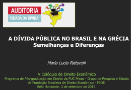 Palestra “A Dívida Pública no Brasil e na Grécia”