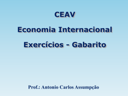 Eco Internacional - CEAV - Exercícios