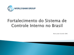 Fortalecimento do Sistema de Controle Interno no Brasil