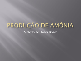Produção de Amônia - Colégio Dom Feliciano