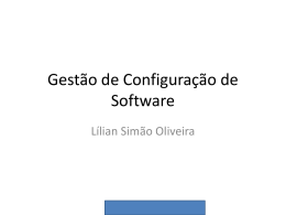 Gestão de Configuração de Software