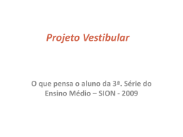 Projeto Vestibular