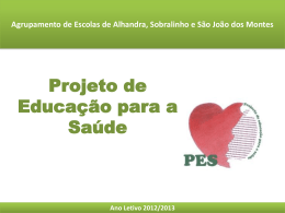 Ano Letivo 2012/2013 - Agrupamento de Escolas de Alhandra