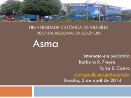 (Universidade Católica de Brasília): Asma