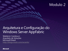 Windows server appfabric - Center