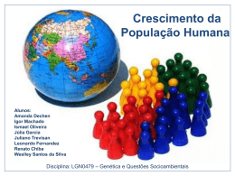 Crescimento da População Humana