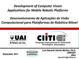 Development of Computer Vision Applications for Mobile Robotic
