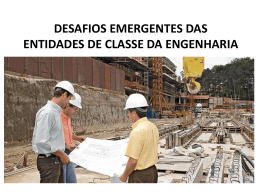 desafios emergentes das entidades de classe da - Crea-RS