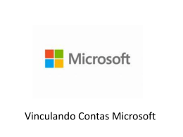 Vinculando Contas Microsoft