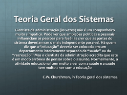 TG SISTEMAS. - Prof. Alexandre F. de Almeida