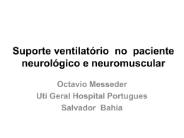 Suporte ventilatório no paciente neurológico e neuromuscular