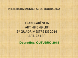 Slide 1 - Douradina Informa
