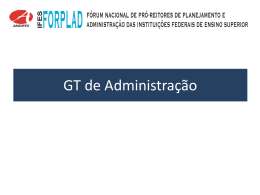 GT ADMINISTRAÇÃO - Unifal-MG