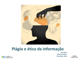 Plágio e uso ético da Informação