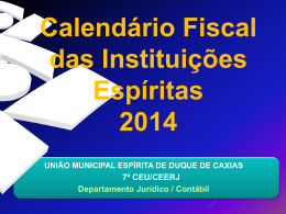 Calendário Fiscal para 2014