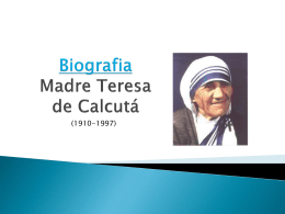 anexo aula 22 Biografia de Madre Teresa de Calcutá (3234525)