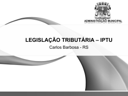 administração municipal - Prefeitura de Carlos Barbosa