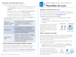 Quick Reference about Lync Meetings