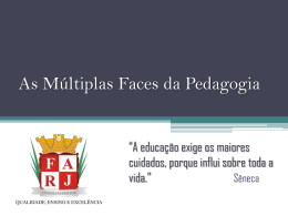 As Múltiplas Faces da Pedagogia - WEJ