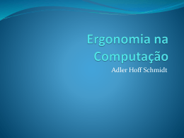Ergonomia na Computação