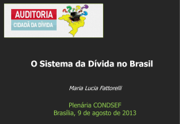 Maria Lucia Fattorelli – Plenária CONDSEF