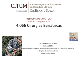 Resultados - Dr. Renato Souza | Cirurgia da Obesidade | Porto Alegre