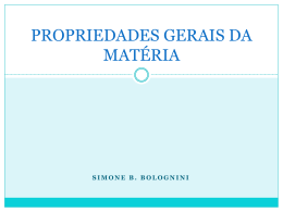PROPRIEDADES GERAIS DA MATÉRIA (675531)