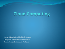 Apresentacao Cloud Computing