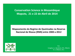 Diapositivo 1 - Conservation Mozambique
