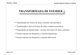 Transformada de Fourier contínua