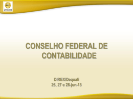 Gestão da Qualidade no CFC - Conselho Federal de Contabilidade