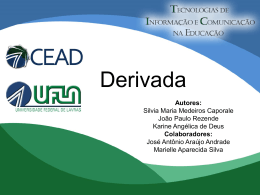 Derivada - Projeto TICS