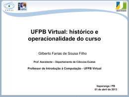 Conhecendo a UFPB Virtual