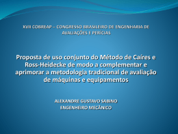 XVII COBREAP * CONGRESSO BRASILEIRO DE ENGENHARIA DE