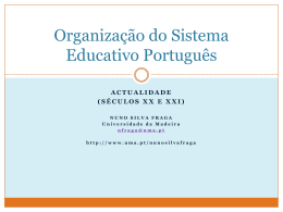 Organização do Sistema Educativo Português