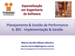 6. BSC - Implementação & Gestão - Lopes & Gazzani Planejamento