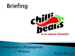Chilli Beans - Blogs Unasp