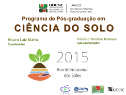 Doutorado - Programa de Pós-Graduação em Ciência do Solo