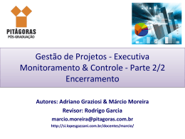 5. Monitoramento & Controle - Lopes & Gazzani Planejamento Ltda