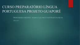 Slide Projeto Guaporé