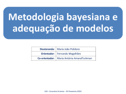 Metodologia bayesiana e adequação de modelos