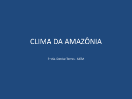 CLIMA DA AMAZÔNIA