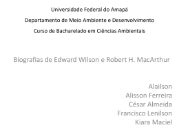 Grupo D – SLIDE ECOLOGIA - Universidade Federal do Amapá