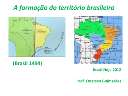 A formação do território brasileiro 7ª