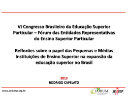 rodrigo capelato - Congresso Brasileiro de Educação Superior